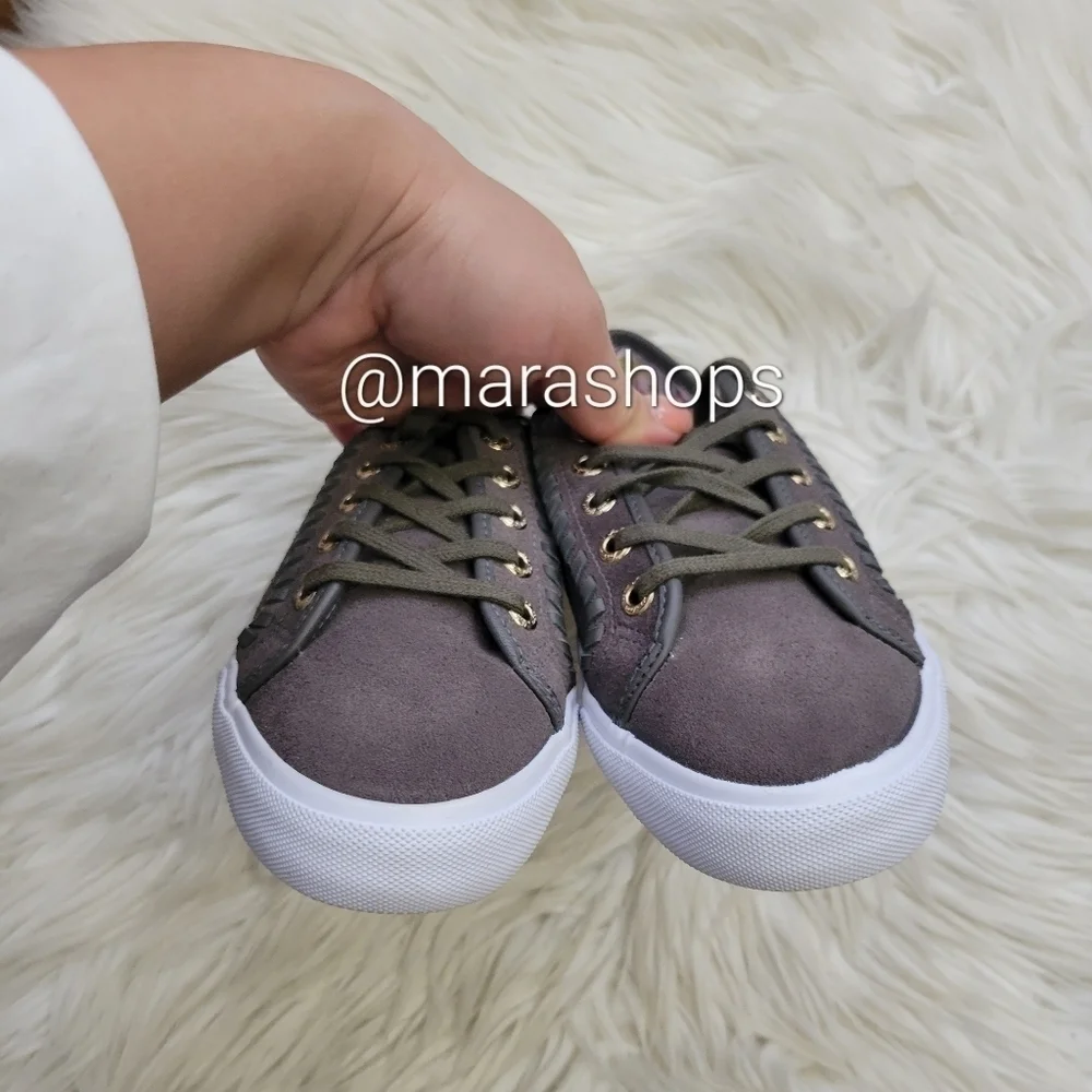 Jack Rogers Carter Grey Suede Sneakers